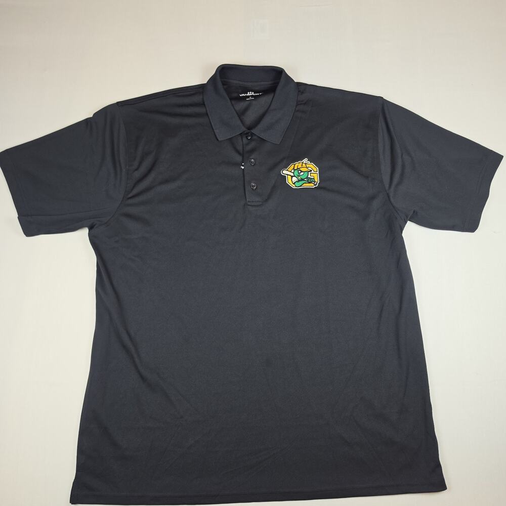 VanSport Men's XL Black Polo GreenJackets Baseball Embroidered Logo NWOT